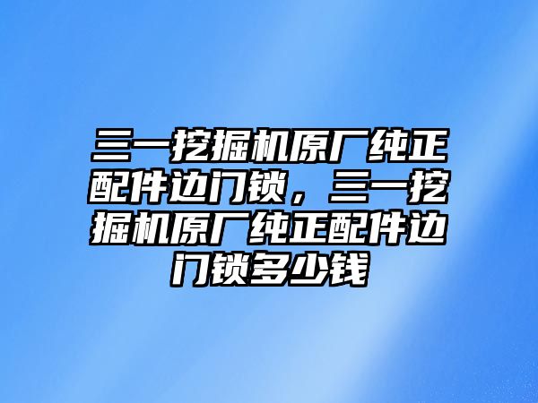 三一挖掘機(jī)原廠純正配件邊門鎖，三一挖掘機(jī)原廠純正配件邊門鎖多少錢