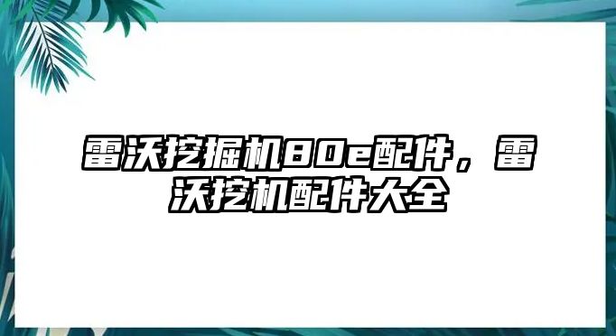 雷沃挖掘機(jī)80e配件，雷沃挖機(jī)配件大全