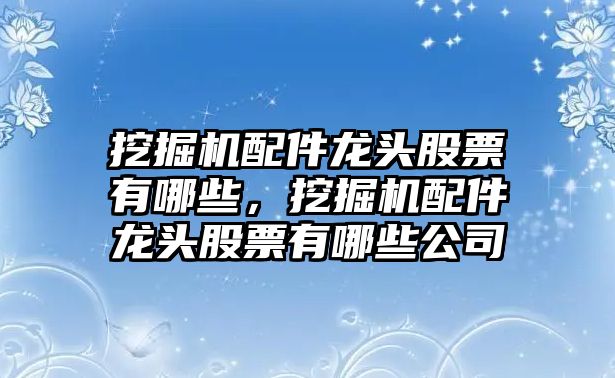 挖掘機(jī)配件龍頭股票有哪些，挖掘機(jī)配件龍頭股票有哪些公司