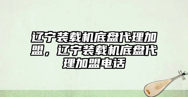 遼寧裝載機(jī)底盤代理加盟，遼寧裝載機(jī)底盤代理加盟電話