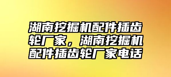 湖南挖掘機配件插齒輪廠家，湖南挖掘機配件插齒輪廠家電話