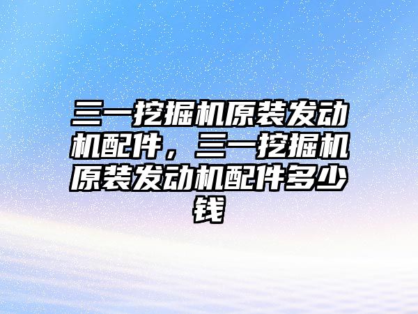 三一挖掘機原裝發(fā)動機配件，三一挖掘機原裝發(fā)動機配件多少錢