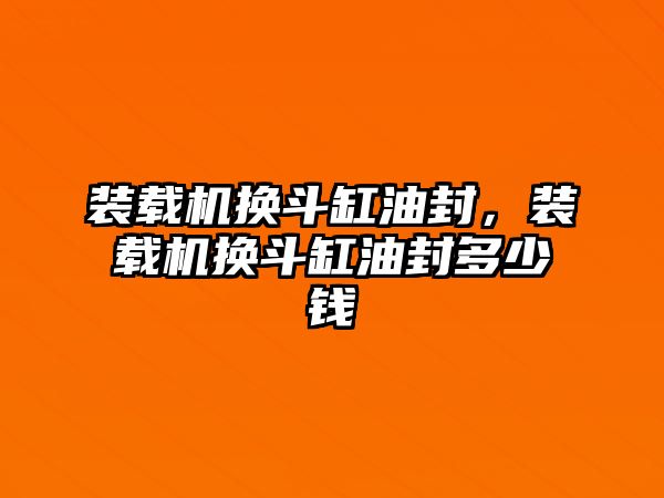 裝載機(jī)換斗缸油封，裝載機(jī)換斗缸油封多少錢