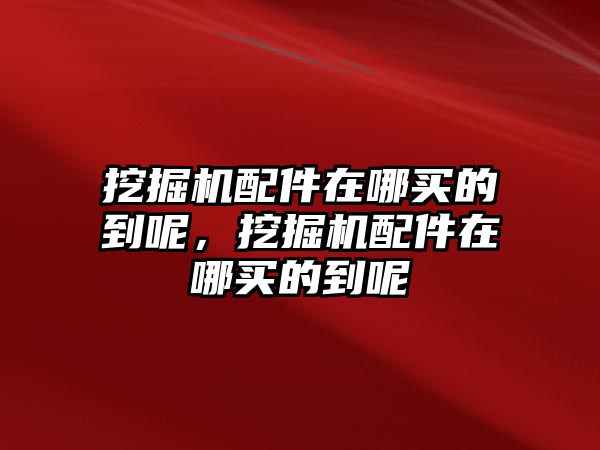 挖掘機配件在哪買的到呢，挖掘機配件在哪買的到呢