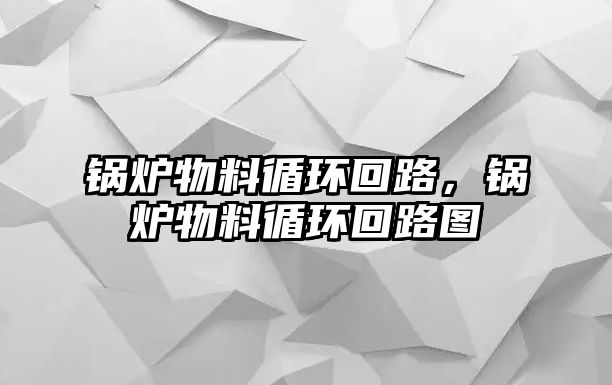 鍋爐物料循環(huán)回路，鍋爐物料循環(huán)回路圖