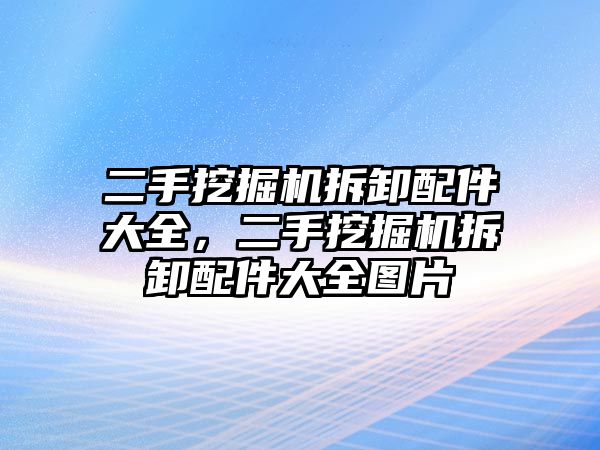 二手挖掘機(jī)拆卸配件大全，二手挖掘機(jī)拆卸配件大全圖片