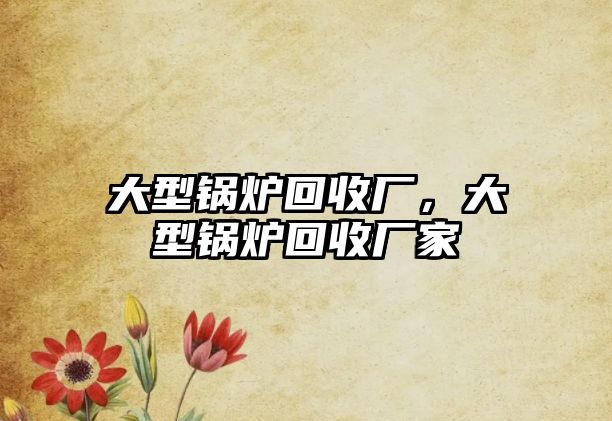 大型鍋爐回收廠，大型鍋爐回收廠家