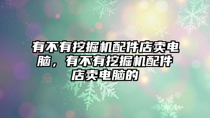 有不有挖掘機(jī)配件店賣電腦，有不有挖掘機(jī)配件店賣電腦的