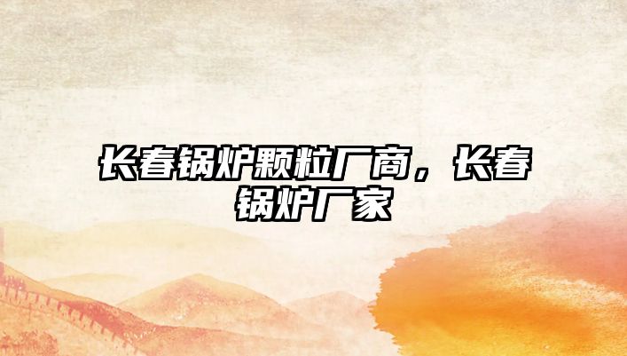 長(zhǎng)春鍋爐顆粒廠商，長(zhǎng)春鍋爐廠家