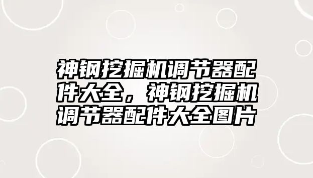 神鋼挖掘機(jī)調(diào)節(jié)器配件大全，神鋼挖掘機(jī)調(diào)節(jié)器配件大全圖片