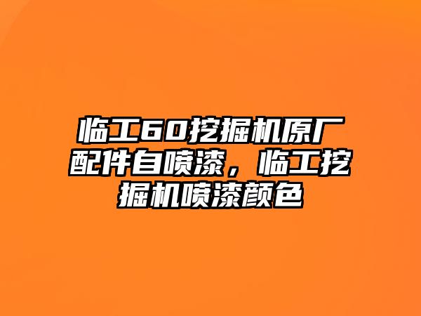 臨工60挖掘機(jī)原廠配件自噴漆，臨工挖掘機(jī)噴漆顏色