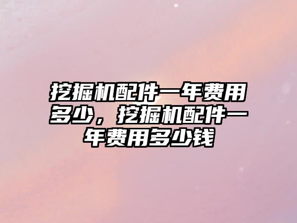 挖掘機配件一年費用多少，挖掘機配件一年費用多少錢