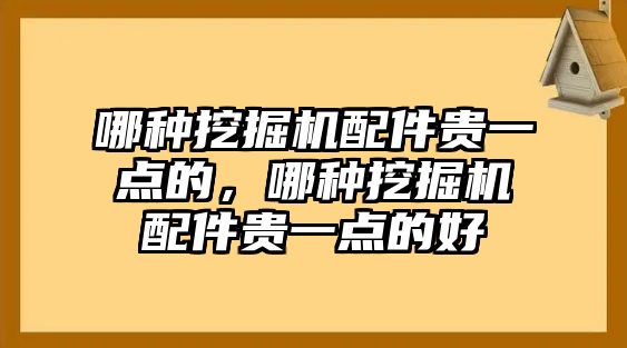 哪種挖掘機(jī)配件貴一點(diǎn)的，哪種挖掘機(jī)配件貴一點(diǎn)的好