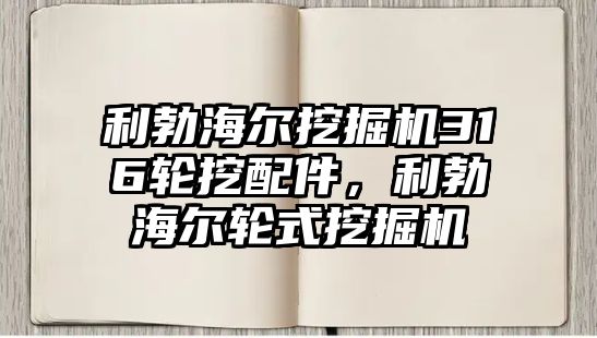 利勃海爾挖掘機316輪挖配件，利勃海爾輪式挖掘機