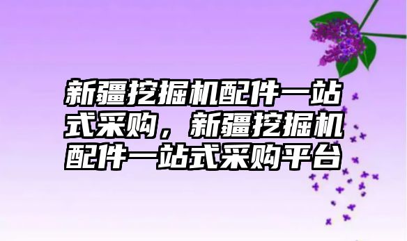 新疆挖掘機配件一站式采購，新疆挖掘機配件一站式采購平臺