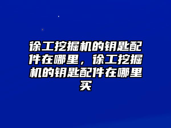 徐工挖掘機(jī)的鑰匙配件在哪里，徐工挖掘機(jī)的鑰匙配件在哪里買