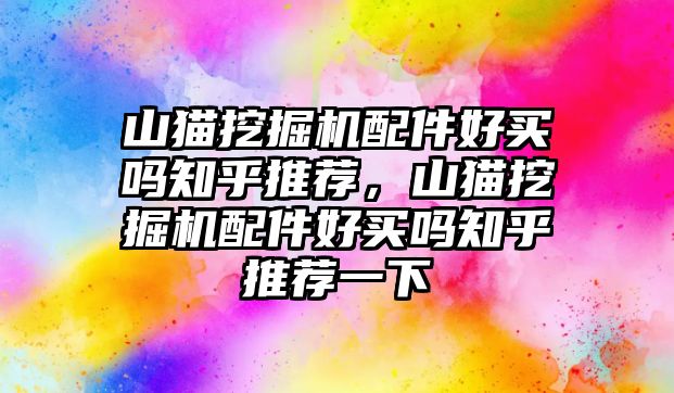 山貓挖掘機配件好買嗎知乎推薦，山貓挖掘機配件好買嗎知乎推薦一下