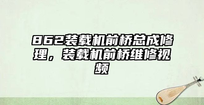 862裝載機(jī)前橋總成修理，裝載機(jī)前橋維修視頻