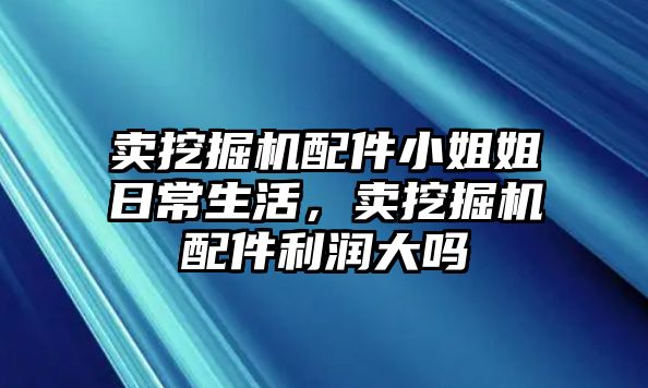 賣挖掘機(jī)配件小姐姐日常生活，賣挖掘機(jī)配件利潤(rùn)大嗎