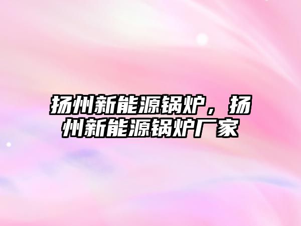 揚州新能源鍋爐，揚州新能源鍋爐廠家