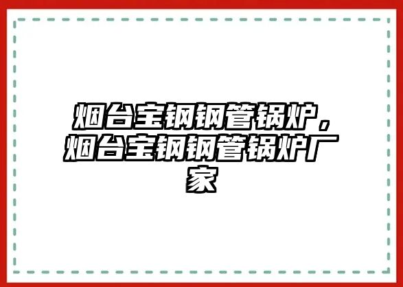 煙臺寶鋼鋼管鍋爐，煙臺寶鋼鋼管鍋爐廠家