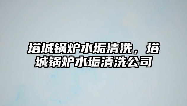 塔城鍋爐水垢清洗，塔城鍋爐水垢清洗公司