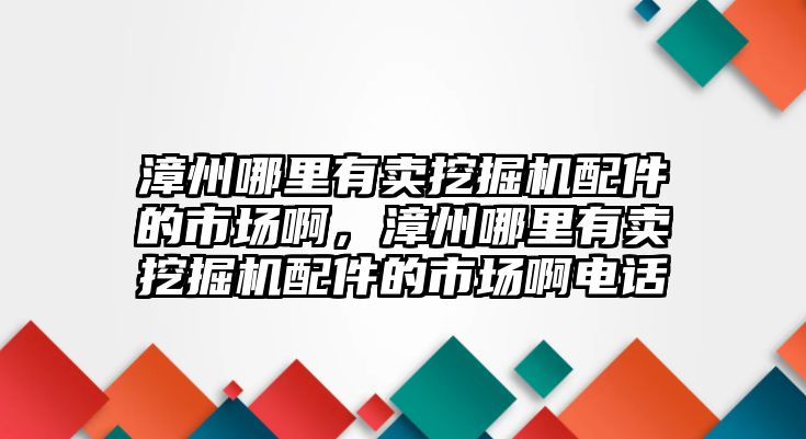 漳州哪里有賣挖掘機(jī)配件的市場啊，漳州哪里有賣挖掘機(jī)配件的市場啊電話