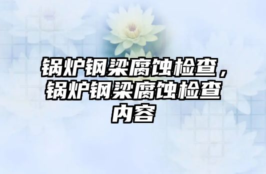 鍋爐鋼梁腐蝕檢查，鍋爐鋼梁腐蝕檢查內(nèi)容