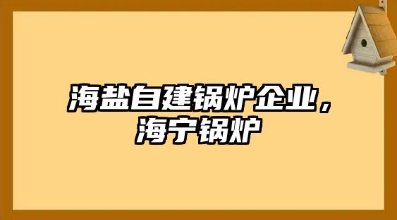 海鹽自建鍋爐企業(yè)，海寧鍋爐