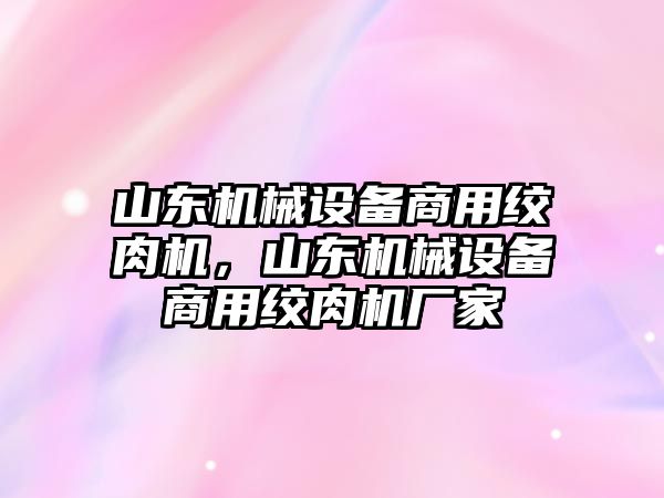 山東機械設(shè)備商用絞肉機，山東機械設(shè)備商用絞肉機廠家