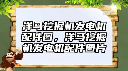 洋馬挖掘機發(fā)電機配件圖，洋馬挖掘機發(fā)電機配件圖片