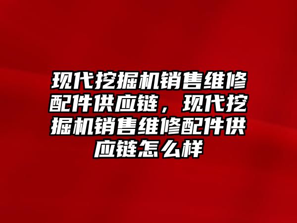 現(xiàn)代挖掘機銷售維修配件供應(yīng)鏈，現(xiàn)代挖掘機銷售維修配件供應(yīng)鏈怎么樣