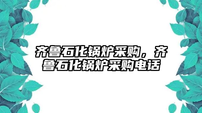 齊魯石化鍋爐采購，齊魯石化鍋爐采購電話