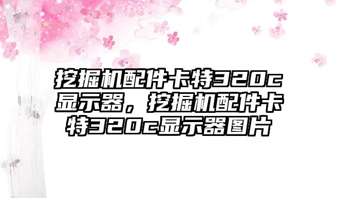 挖掘機(jī)配件卡特320c顯示器，挖掘機(jī)配件卡特320c顯示器圖片