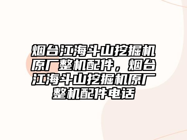 煙臺江海斗山挖掘機原廠整機配件，煙臺江海斗山挖掘機原廠整機配件電話