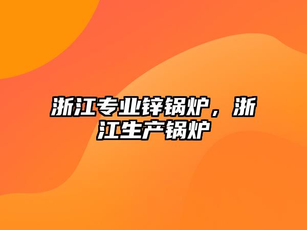 浙江專業(yè)鋅鍋爐，浙江生產(chǎn)鍋爐