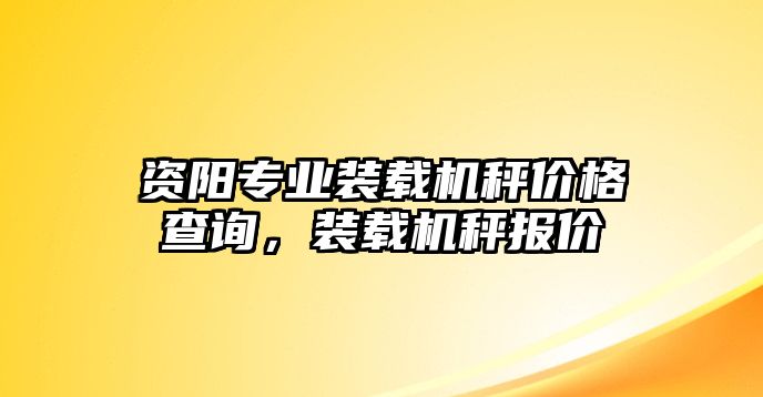 資陽專業(yè)裝載機秤價格查詢，裝載機秤報價