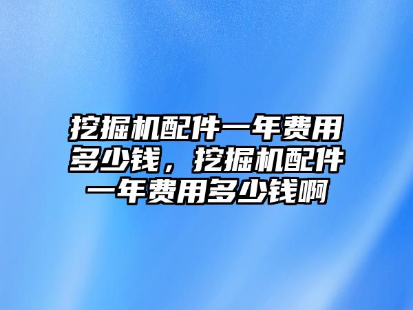 挖掘機(jī)配件一年費(fèi)用多少錢，挖掘機(jī)配件一年費(fèi)用多少錢啊