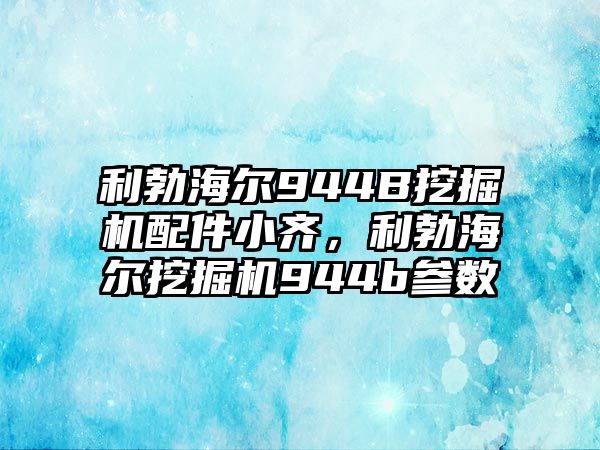 利勃海爾944B挖掘機(jī)配件小齊，利勃海爾挖掘機(jī)944b參數(shù)