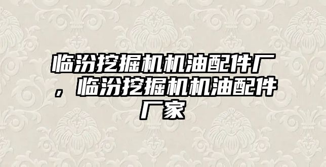 臨汾挖掘機機油配件廠，臨汾挖掘機機油配件廠家