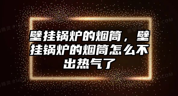 壁掛鍋爐的煙筒，壁掛鍋爐的煙筒怎么不出熱氣了