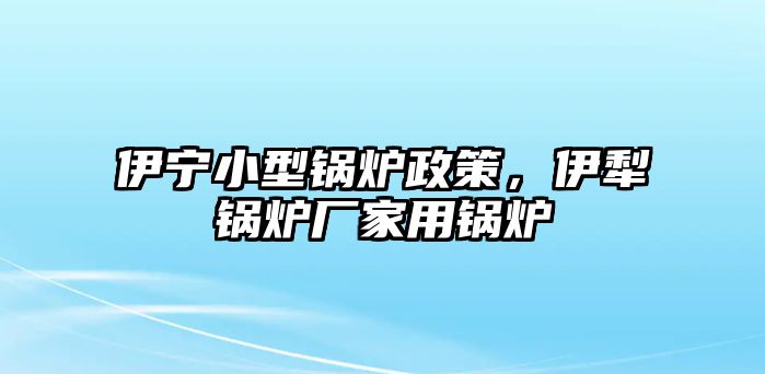 伊寧小型鍋爐政策，伊犁鍋爐廠家用鍋爐